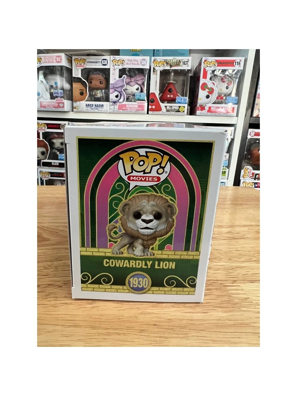 EXC Flocked (Fuzzy) Cowardly Lion Wicked For Good Funko Pop #1930 Wizard Oz Film
